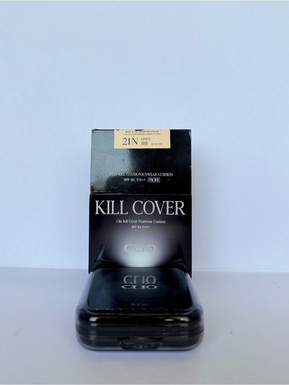 Clio Kill Cover Cushion Foundation in Black 21N Linen